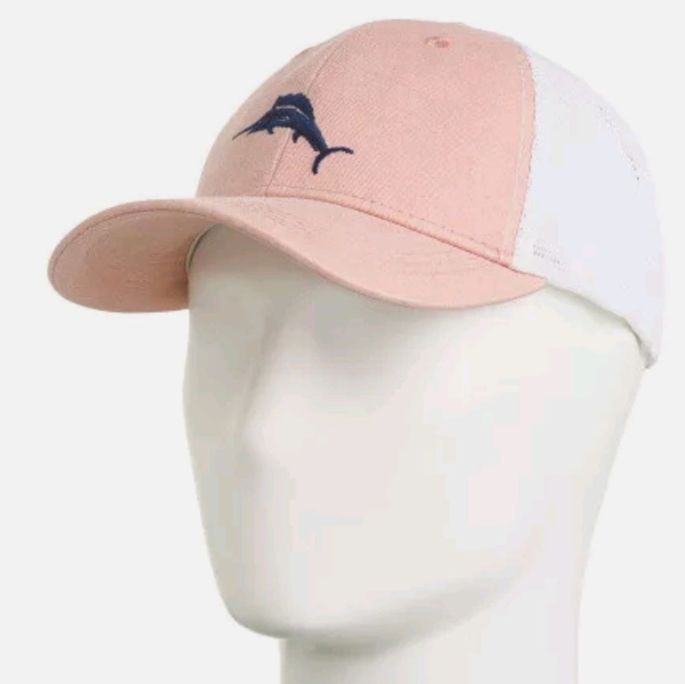 Tommy Bahama Adjustable Pink Trucker hat new